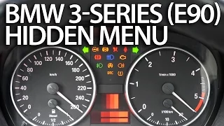 How to enter hidden menu in BMW E90 E91 E92 E93 (3 Series service test mode)