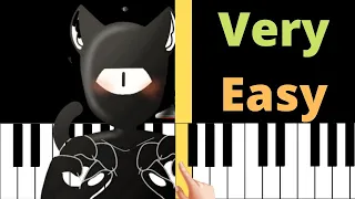 Cat, Cat, Dog Meme transformation Doors Animation | VERY EASY Piano Tutorial