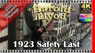 Full movie: Safety Last! (1923) ft Harold Lloyd [Colorized 50fps 4k]