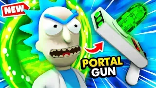 Creating RICK'S SECRET PORTAL GUN For NEW UNIVERSE (Rick and Morty: Virtual Rick-Ality Gameplay)