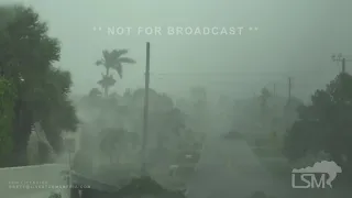 09-28-2022 Punta Gorda, FL  - Hurricane Ian - Eyewall - High Winds - CG Lightning - Power Flashes