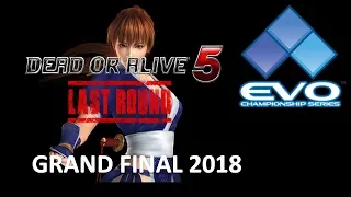 Dead or Alive 5 Last Round Grand Final EVO 2018 Xcaliburbladez vs Riikuto