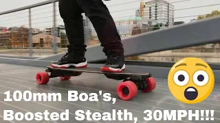100mm BOA WHEELS first impressions!!! - 30MPH!!!!!  Yeahthatperson's Reviews