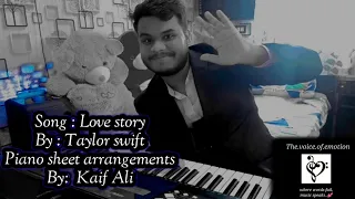 love story :( Taylor swift) piano instrumental cover.. 💕✨