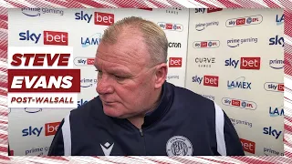 Steve Evans' reaction | Stevenage 3-1 Walsall