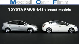 Toyota Prius 1/43 diecast models in my collection