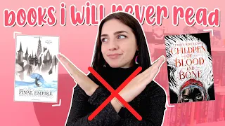 books i will never read | anti-tbr tag