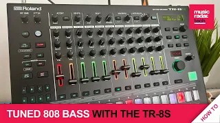 How to create tuned 808 basslines with the Roland TR-8S