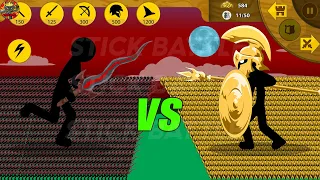 9999 BLOOD BLADE VS  9999 GOLDEN SPEARTON | STICK WAR LEGACY | STICK BATTLE