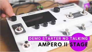 AMPERO 2 STAGE Demo starter - guitar amps Liveplayrock #amperostage #ampero2stage #liveplayrock