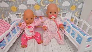 Baby Born doll Morning Routine Feeding and changing Compilation