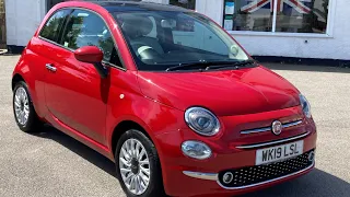 2019 Fiat 500 1.2 Lounge £9995