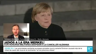 Informe desde Berlín: con homenajes el Ejército alemán despidió a Angela Merkel