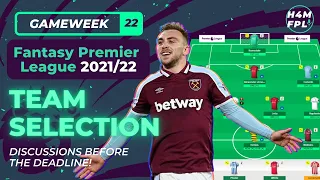 FPL Gameweek 22 Team Selection | Fantasy Premier League Tips 2021/22