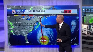 Tracking Hurricane Lee, 11pm Wednesday