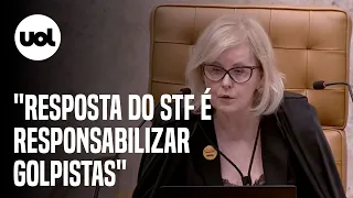 Rosa Weber: 'Responsabilização de golpistas é resposta do STF a ataques de 8/1'