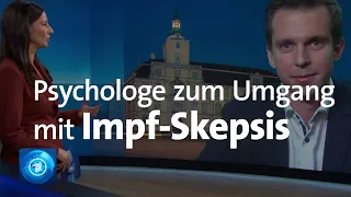 Psychologe im tagesthemen-Interview: Wie umgehen mit Impfgegnern?