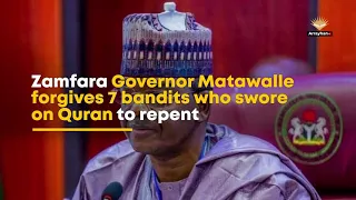 Zamfara Governor Matawalle forgives 7 bandits who swore on Quran to repent