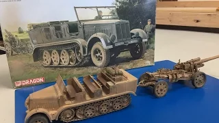 Building The Dragon 1/35 sdkfz 7 8 ton Halftrack in north Africa part 2