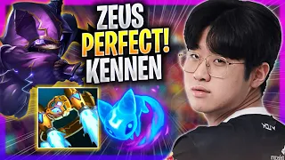 ZEUS PERFECT GAME WITH KENNEN! - T1 Zeus Plays Kennen TOP vs Renekton! | Season 2023