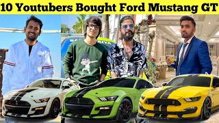 10 Famous YouTubers Bought New Mustang GT | Mr Indian Hacker | The Uk07 Rider | Elvish Yadan