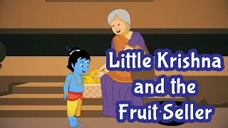 Krishna and Fruit Seller Story in English | Indian Mythological Stories | Pebbles Stories