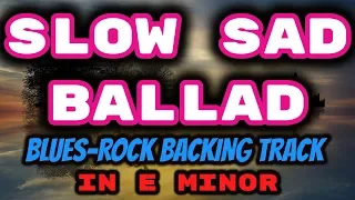 SLOW SAD Ballad Backing Track in E minor (Em)