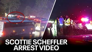 Scottie Scheffler video: Police release arrest footage