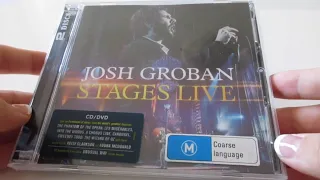 Unboxing: Josh Groban - Stages Live album CD + DVD (2016)