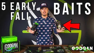 EARLY FALL 5 BEST Fishing BAITS! ( Bass Fishing Tips )