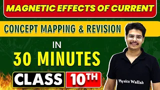 MAGNETIC EFFECTS OF CURRENT in 30 Minutes || Mind Map Series for Class 10th