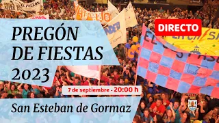 PREGÓN DE FIESTAS 2023 - Ayuntamiento de San Esteban de Gormaz