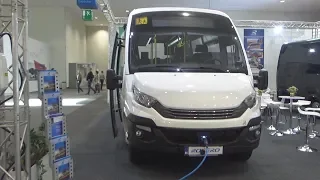 Iveco Daily Rošero First FLHI Electric Bus (2019) Exterior and Interior Walkaround