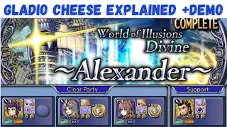 DFFOO GL Divine Alexander Lufenia, the Gladio Cheese method, setup included!