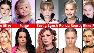 WWE Female Wrestler When They Were Kids