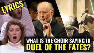 What is the Choir Saying in 'Duel of the Fates'? LYRICS! - From Star Wars: The Phantom Menace