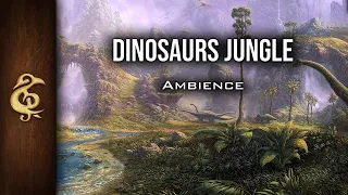 Dinosaurs Jungle | Nature, Danger, Realistic, T-Rex, Ambience | 1 Hour