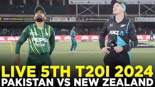 Live | Pakistan vs New Zealand | 5th T20I 2024 | PCB