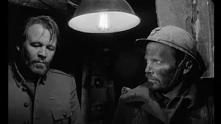 Paths of Glory (1957) by Stanley Kubrick, Clip: Corporal Paris confronts drunken lieutenant Roget...