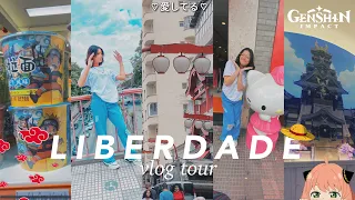 vlog TOUR NO BAIRRO DA LIBERDADE ⛩️ |  compras, comidinhas, preços e muito mais 🇯🇵