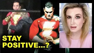 Shazam Movie Costume FIRST LOOK Reaction