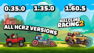 ALL HCR2 VERSIONS BUT DETAILED! | Hill Climb Racing 2