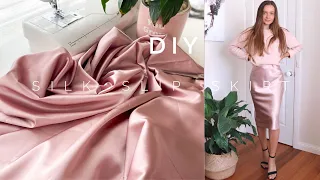 DIY Super Easy Silk Slip Skirt / + PDF pattern available