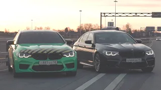 BMW M5 F90 vs BMW M5 F90! Булкин ПРОТИВ Гурама DSC OFF! Две одинаковые М5 на 800+ сил!