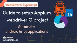 Guide to setup appium webdriverIO project to test android | ios application
