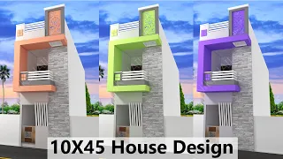 10X45 House plan with 3d elevation by nikshail option 2