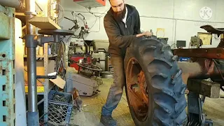 Removal and refinish -Tractor rim repair part1