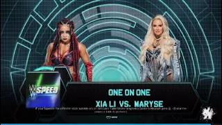 WWE Speed| Xia Li vs Maryse WWE2K24