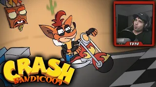 ¡La Trilogía de Crash PERO ANIMADA :D! | TDYU Reacciona