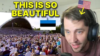 American reacts to the Estonian Song Festival (100,000 person choir)